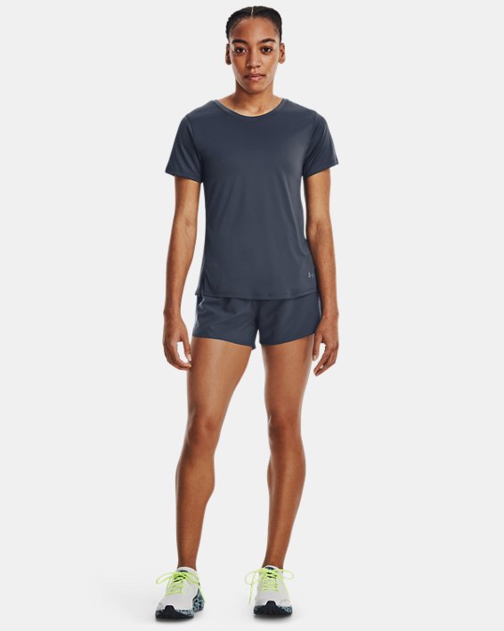 Women's UA Iso-Chill Up The Pace Short Sleeve, Gray, pdpMainDesktop image number 2